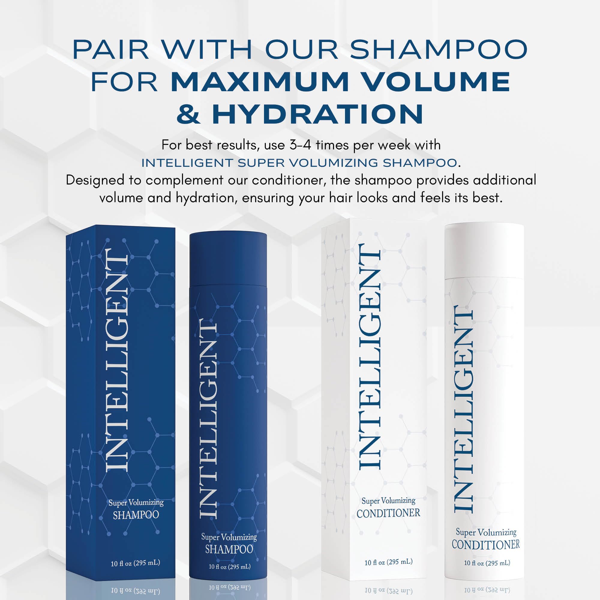 Intelligent Shop packaging of 10 oz bottle suitable for men and women.