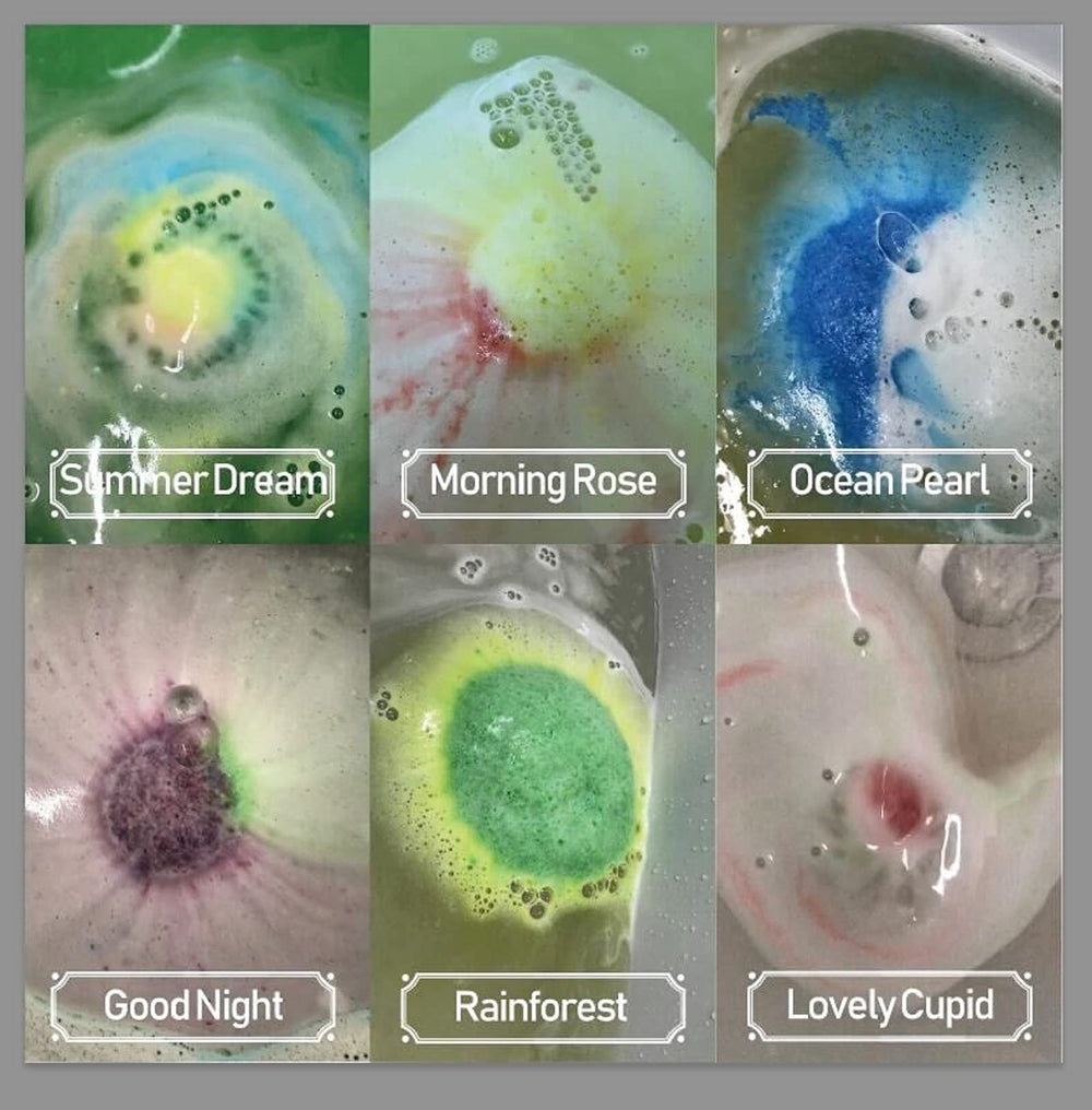INTEYE Summer Dream colors bath bombs with vibrant hues for mood-boosting baths