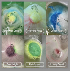 INTEYE Summer Dream colors bath bombs with vibrant hues for mood-boosting baths