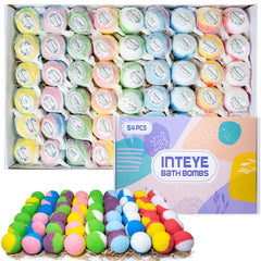 INTEYE Luxury Bath Bombs Gift Box shows premium self-care gifting on a shelf.