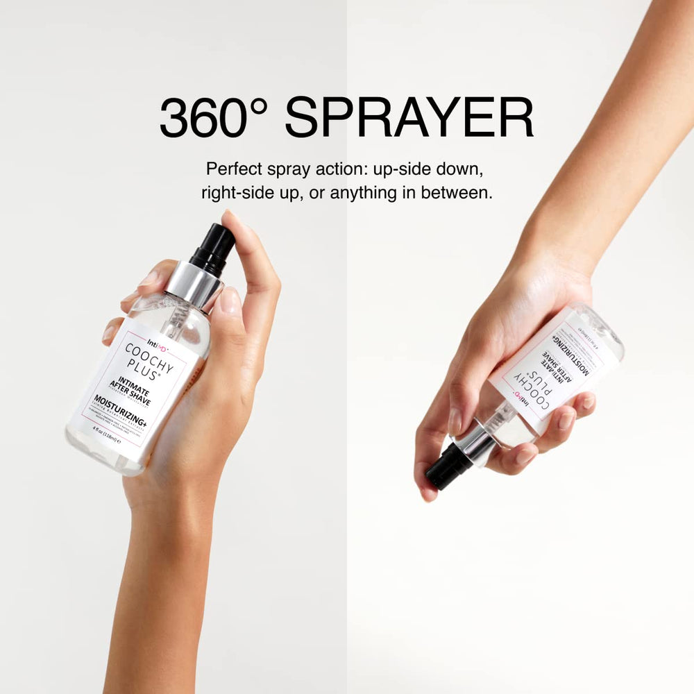 IntiMD Coochy Delicate Mist antioxidant formula in use.