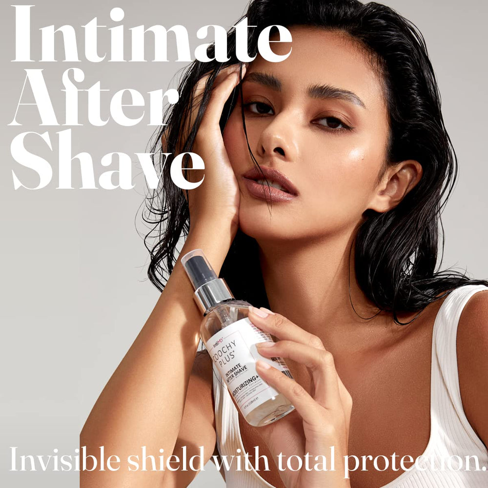 IntiMD Coochy Delicate Mist applying on skin for intimate areas.
