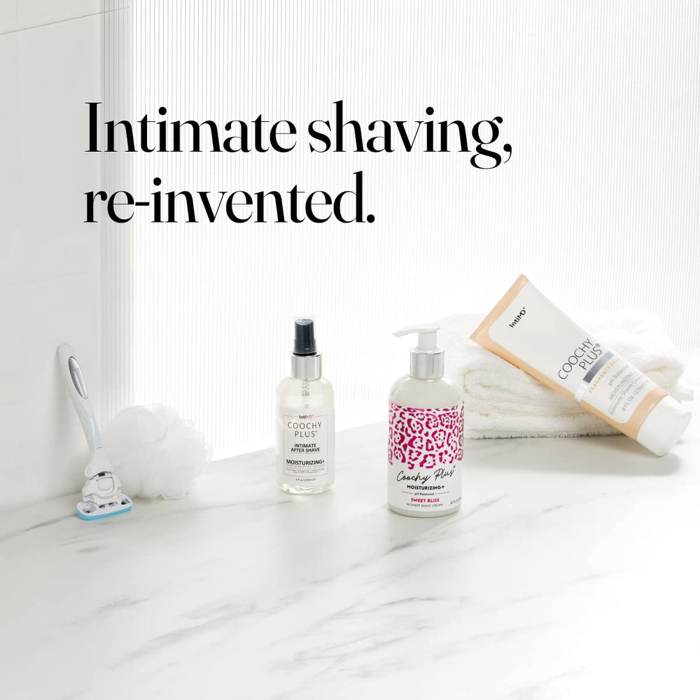 IntiMD Coochy Delicate Mist daily-use safe formula on skin.