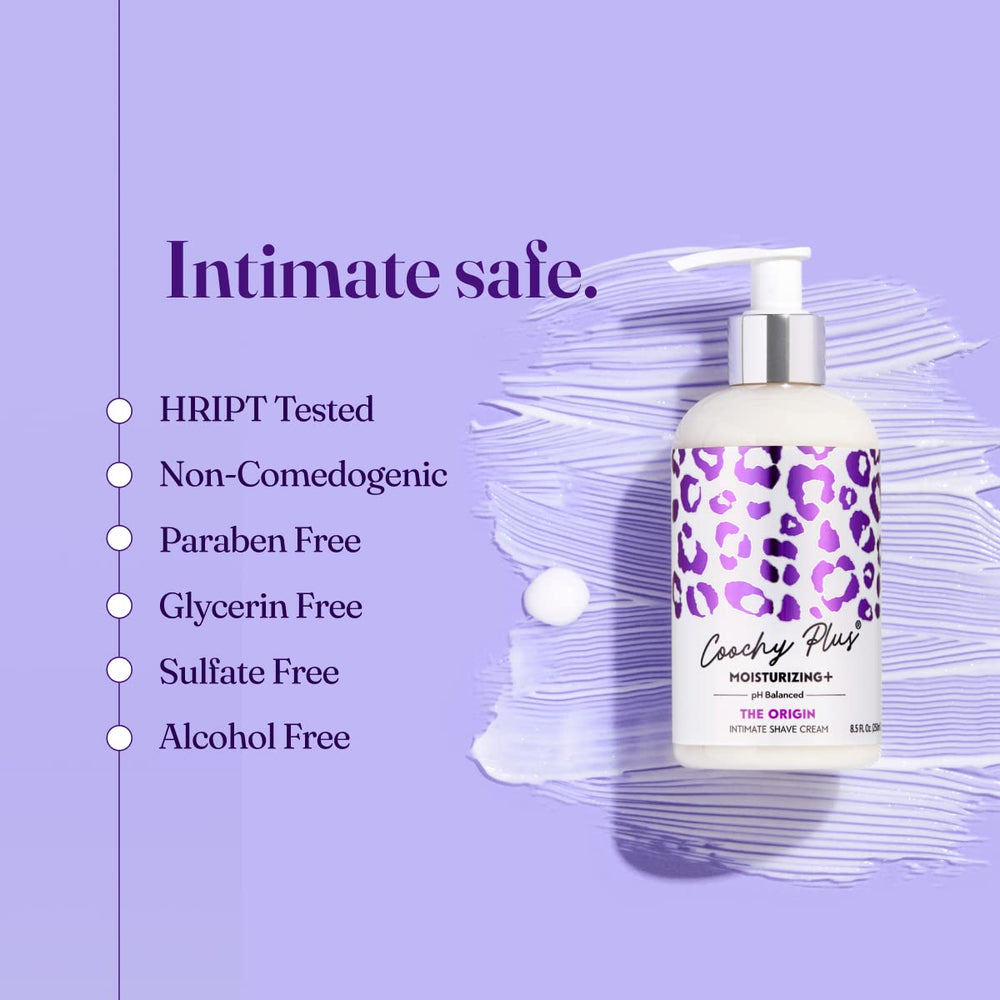 IntiMD Coochy Plus coarse-hair being softened for bikini line prep