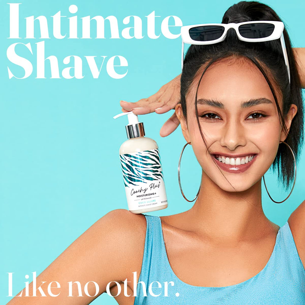 IntiMD Coochy Plus Coco Allure cream dispense demonstrates easy application and even coverage.