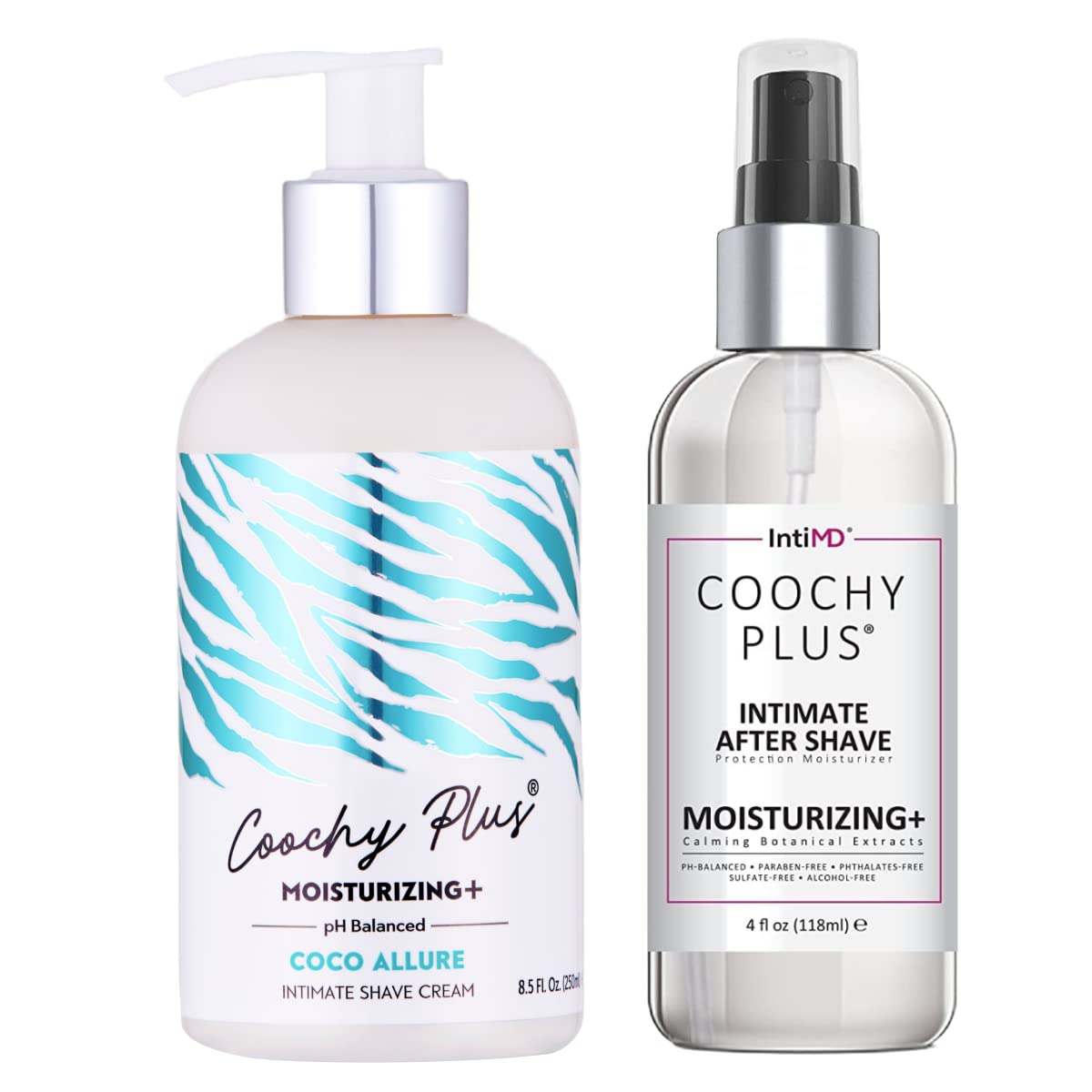 IntiMD Coochy Plus kit packaging for travel-ready intimate care.