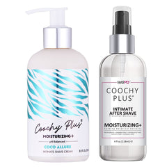 IntiMD Coochy Plus kit packaging for travel-ready intimate care.