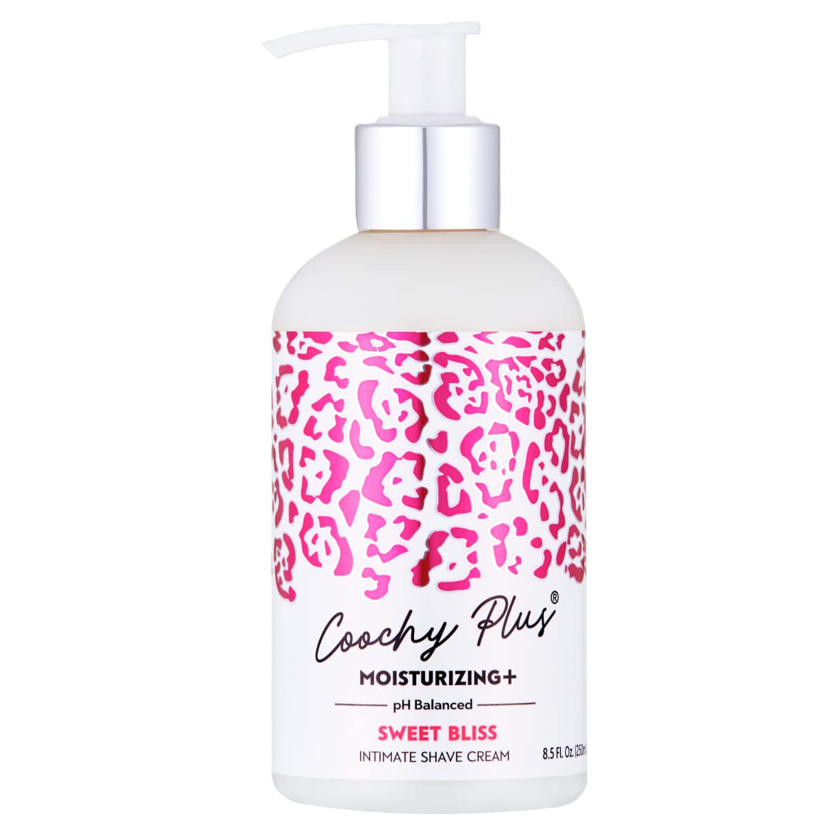 IntiMD Coochy Plus Sweet Bliss bottle shown for easy intimate shaving prep.