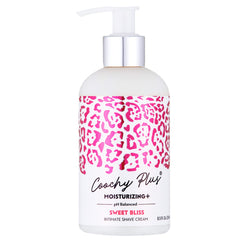 IntiMD Coochy Plus Sweet Bliss bottle shown for easy intimate shaving prep.