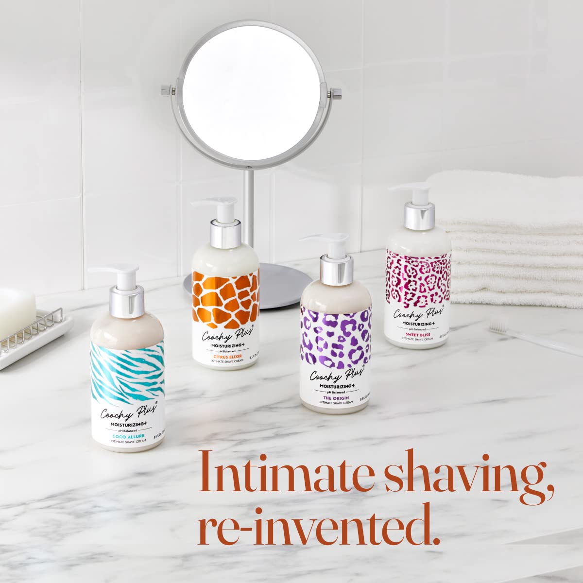 Travel case featuring IntiMD Coochy Plus for on-the-go grooming