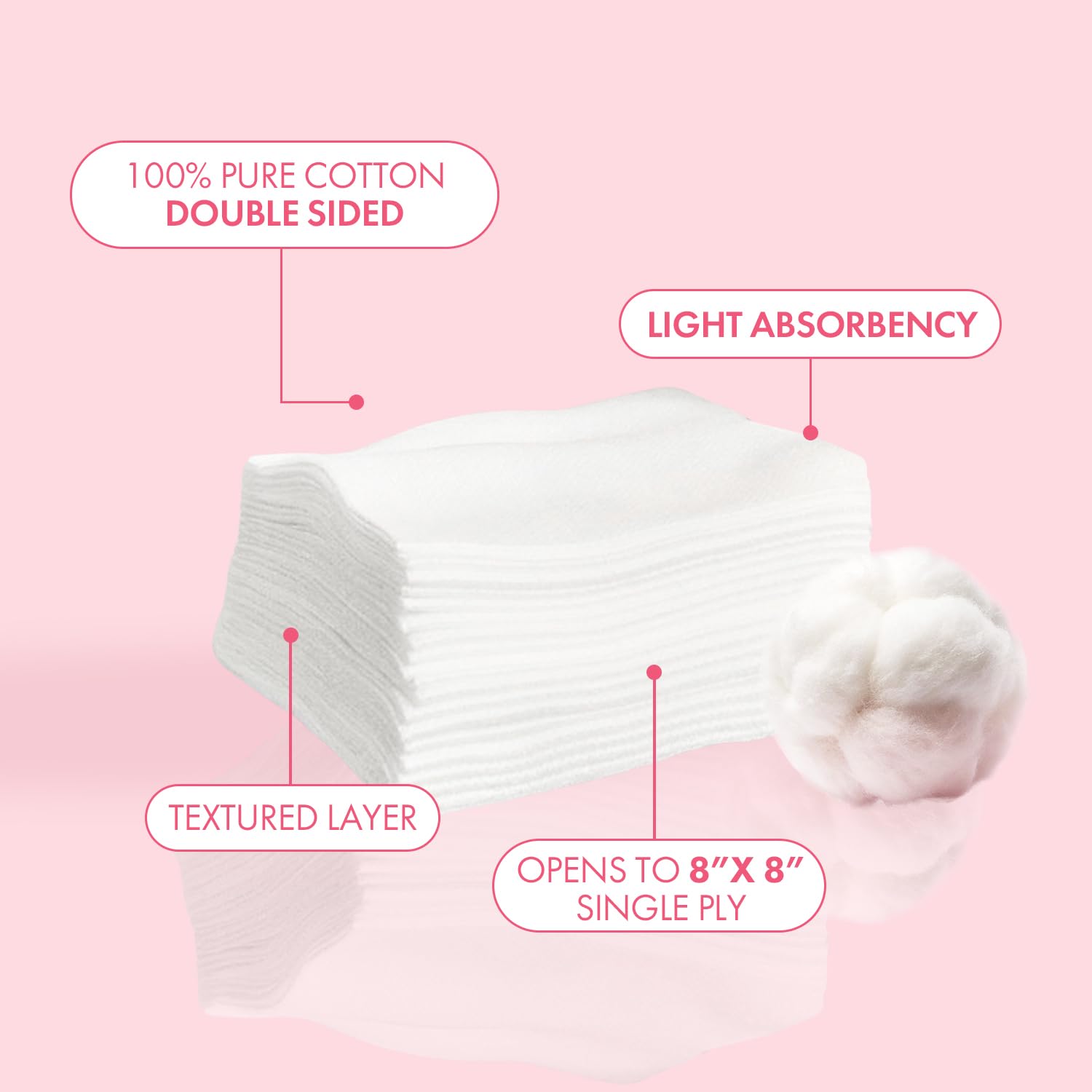 Intrinsics Large Silken Wipes closeup of soft fiber detail for gentle product application