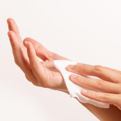 Intrinsics Large Silken Wipes texture closeup highlighting plush lint-free skin contact