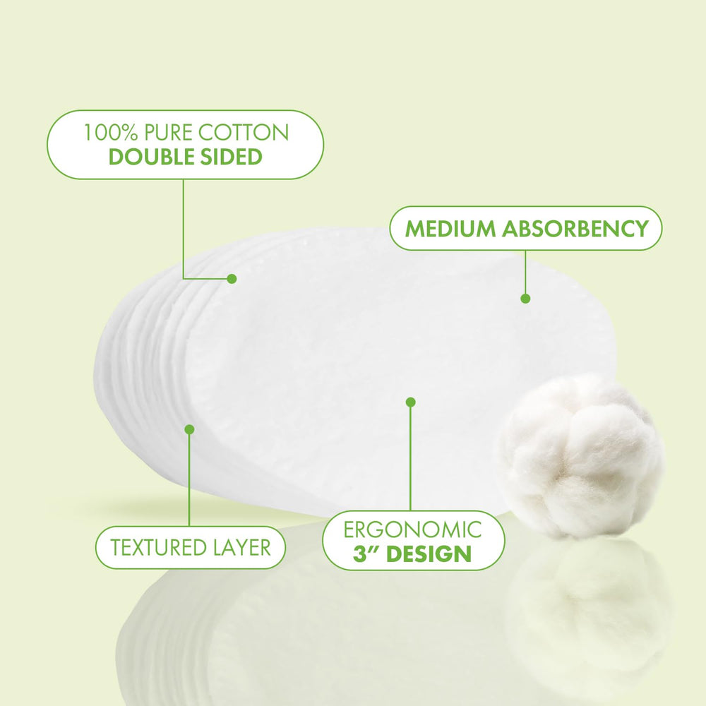 Intrinsics Premium Cotton Ovals hand-held ergonomic 3-inch pad for precise cleansing.
