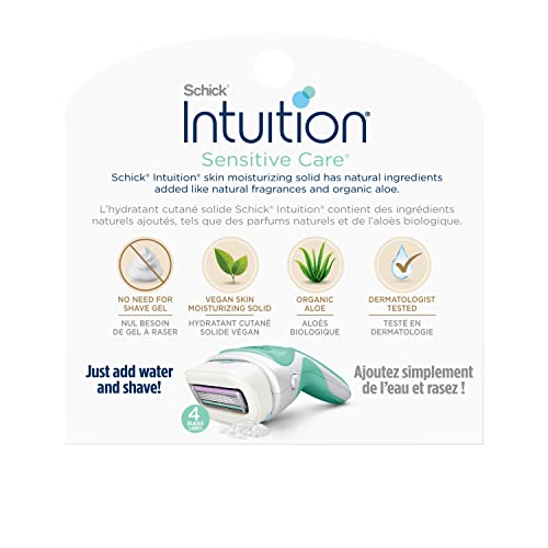 INTUITION Aloe moisturizing bar showing built-in hydration during shave