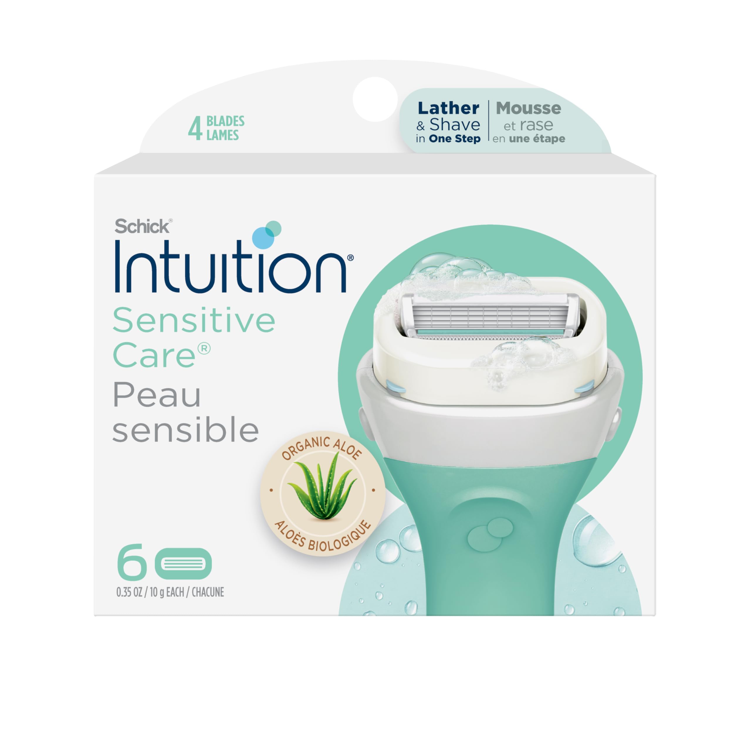 INTUITION Schick Sensitive Care Repuesto: recargas para piel sensible