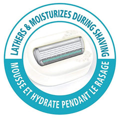 INTUITION lemon berry breeze refill highlights refreshing citrus scent for a smooth shave.