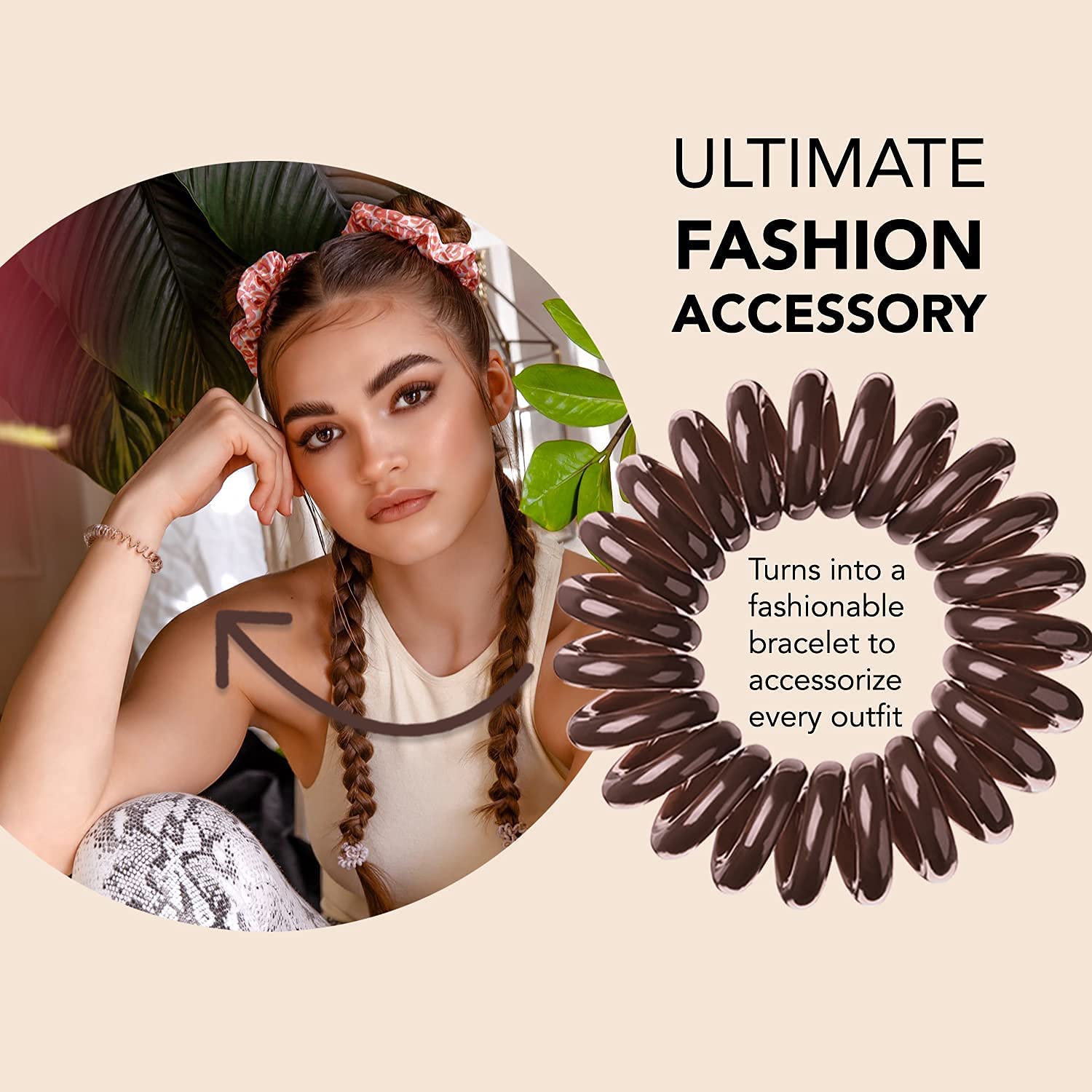 invisibobble Original ponytail hold demonstrates strong grip without snagging