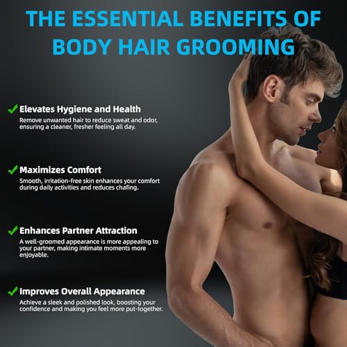 INVJOY manscape body trimmer wet-dry use in the shower.
