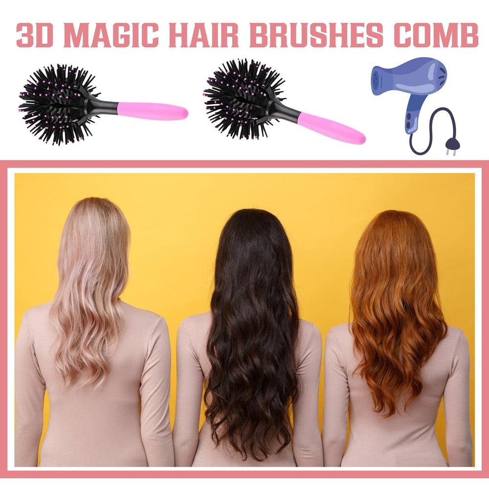 INVODA detangling bristles glide through thick curls without pulling.