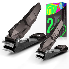 INXEN nail clippers set with catcher for 2-pack mess-free trimming and convenience