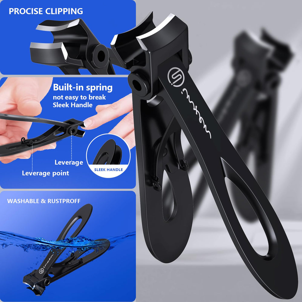 INXEN toenail clippers zinc alloy body delivers durable performance.