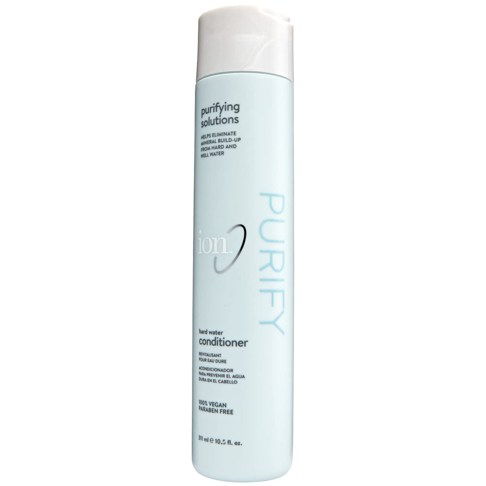 ion Hard Water Conditioner dispense pump demonstrates easy daily application for mineral buildup prevention