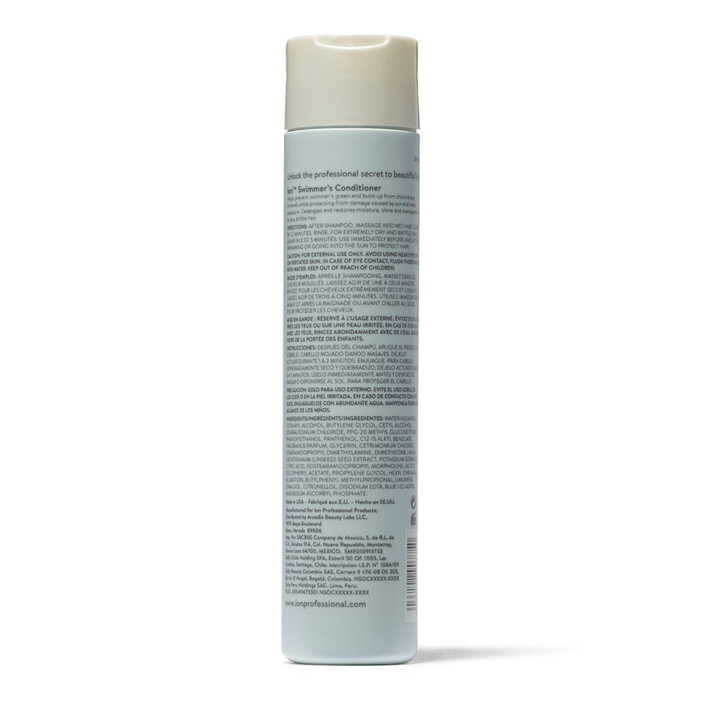 ion Hard Water Conditioner shiny hair closeup shows moisture and gloss after use for hard water protection