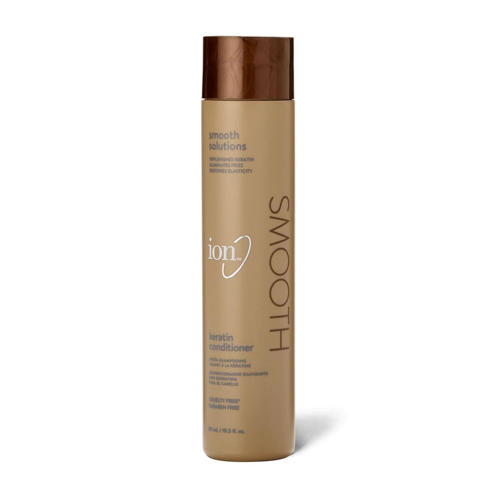 ion Keratin Smoothing Conditioner bottle provides frizz control and moisture