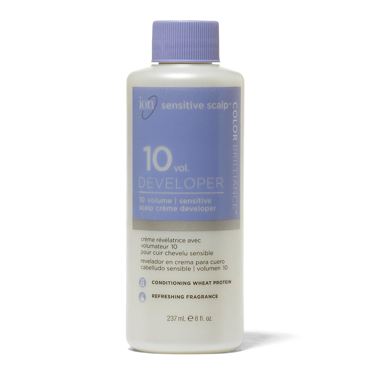 Ion Sensitive Scalp 10 Volume Creme Developer bottle for gentle color lift on sensitive scalps