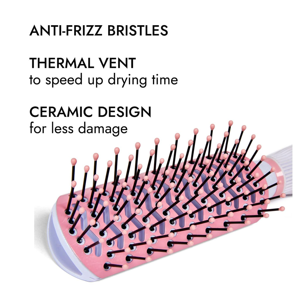 Ion Smoothing Ceramic Vent Brush during drying action highlighting faster airflow