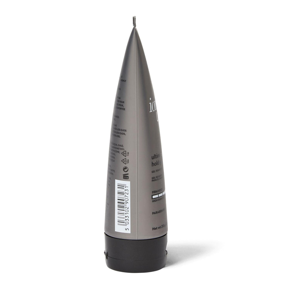 ion Styling Solutions Ultimate Hold Gel styled hair with added shine