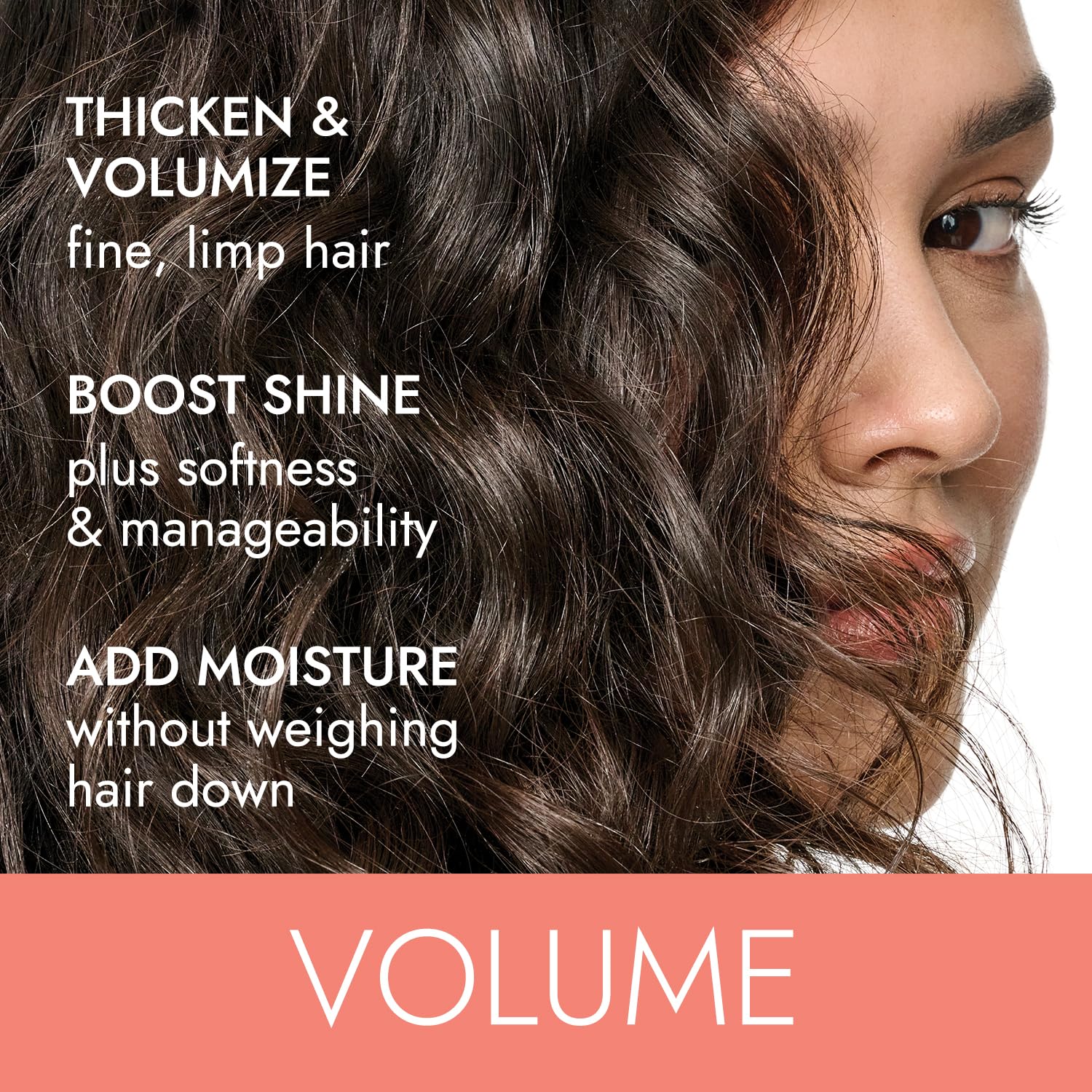 ion Thickening Styler texture-glide shows smooth, even distribution for effortless styling.