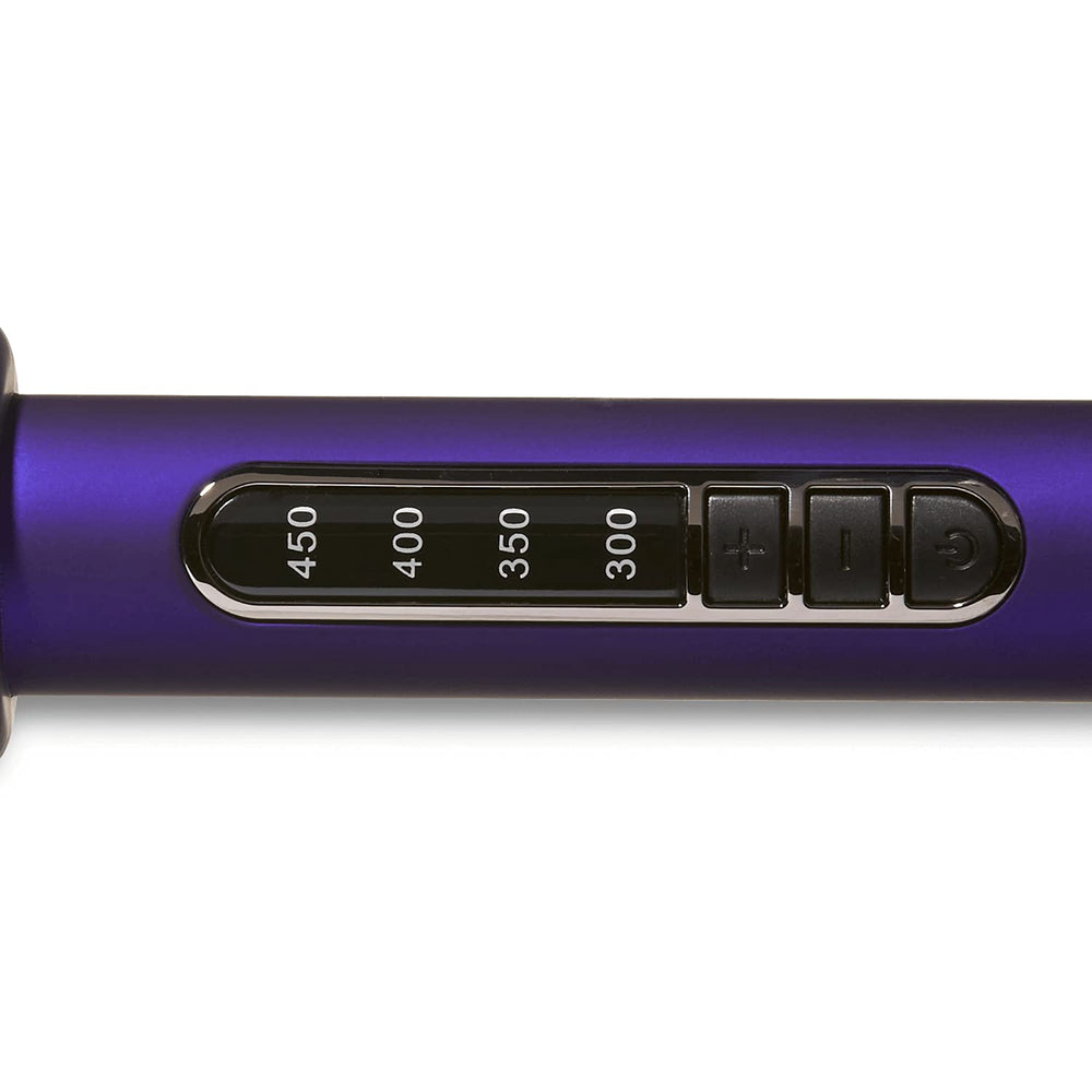 Ion Titanium Pro Curling Iron insulated tip and thumb rest for heat protection and grip during styling