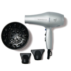 Ion Whisper Quiet Lite hair dryer front view highlights lightweight comfort for fast styling sessions