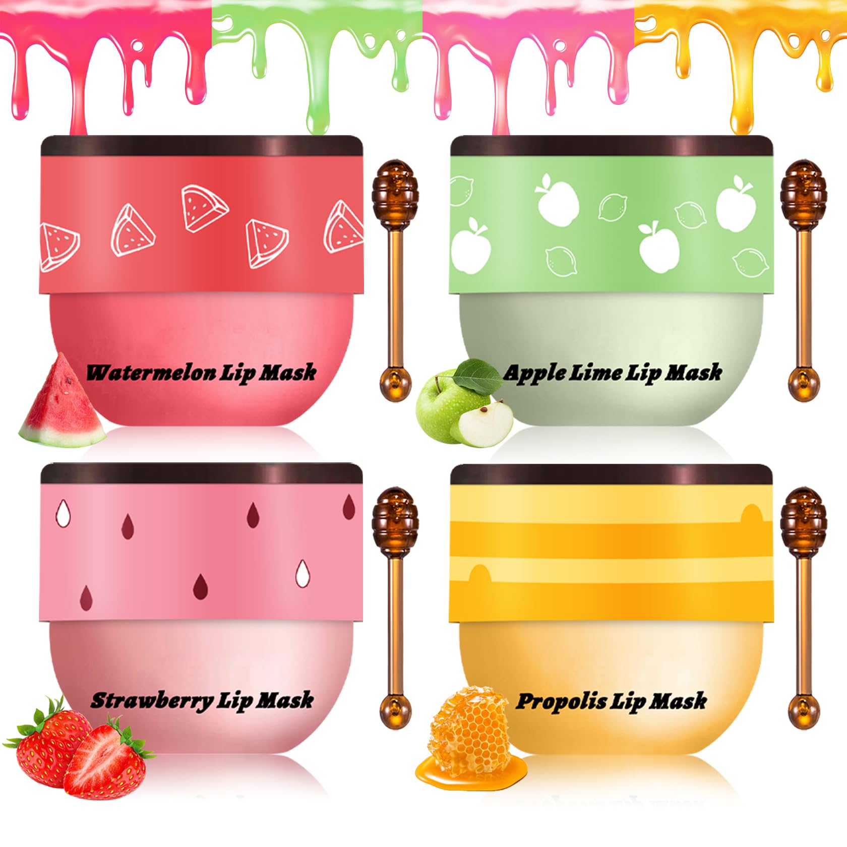 IONSGAKO Bee Lip Balm Honey Pot packaging shows a compact, travel-friendly design.