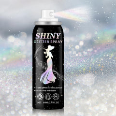 IONSGAKO body glitter spray bottle front for quick festival shimmer.