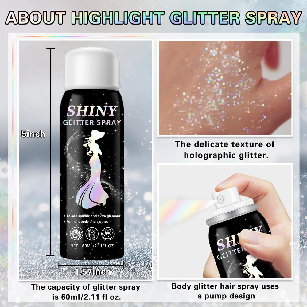 IONSGAKO festival glitter look enhances outfits with multidimensional sparkle.