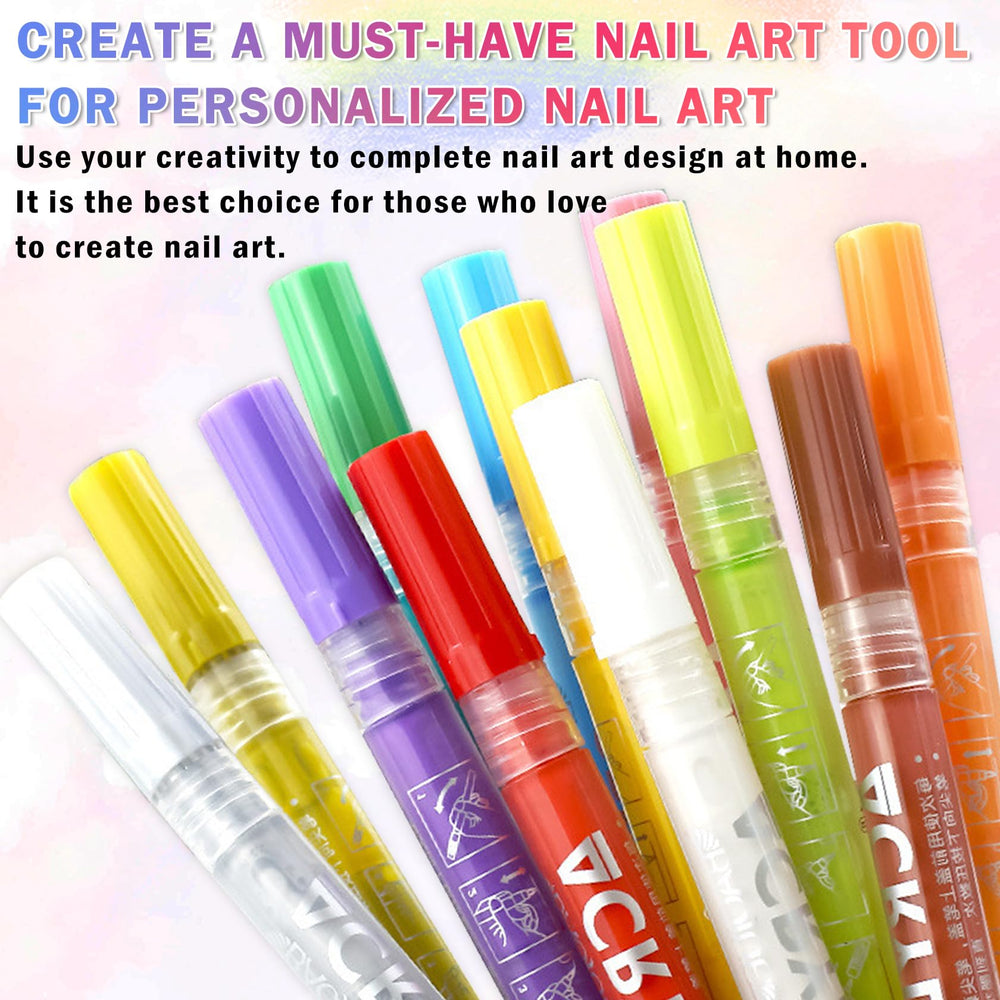IONSGAKO nail art pens ideal for home DIY nail design projects.