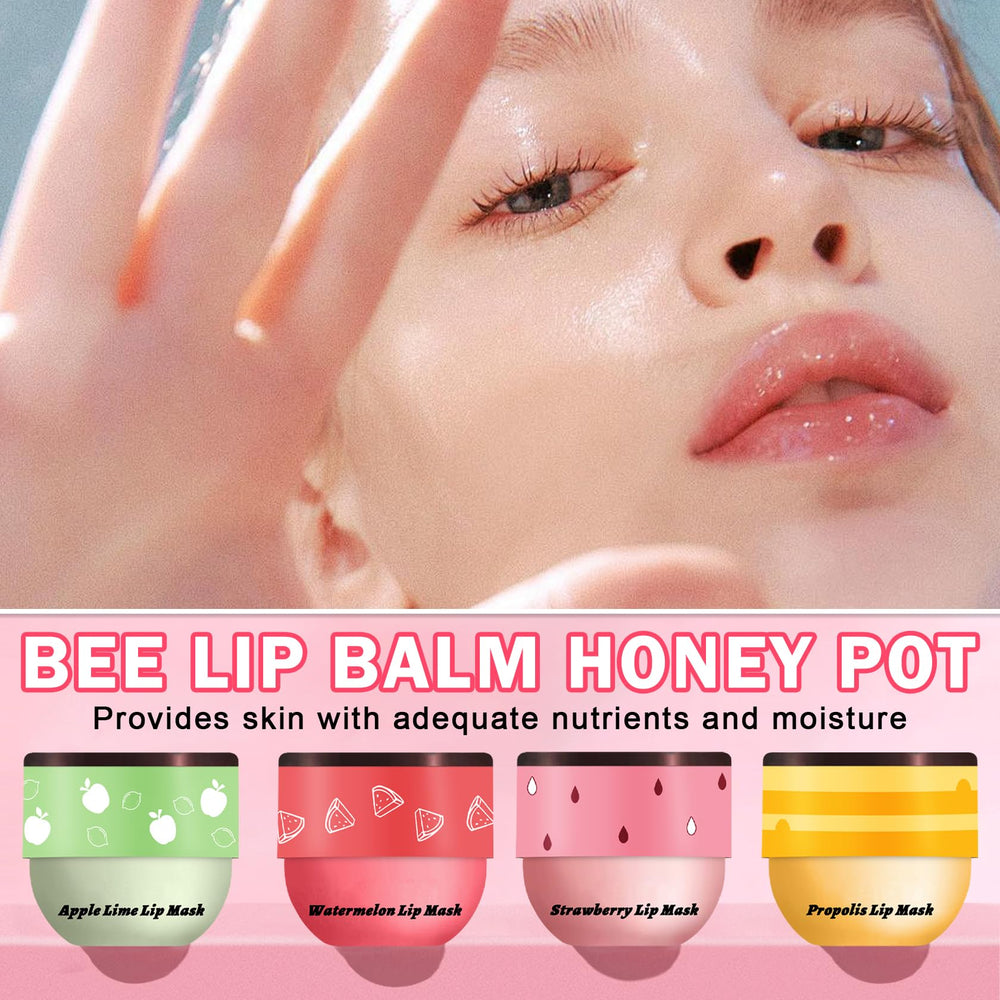 IONSGAKO Travel-friendly honey pot lip mask is great for hydration anywhere.