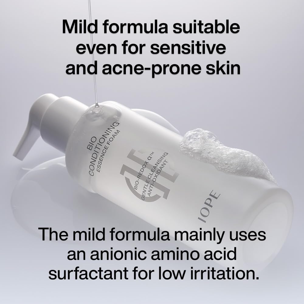IOPE Bio Conditioning Essence Foam aromatic fragrance enhances cleansing ritual experience