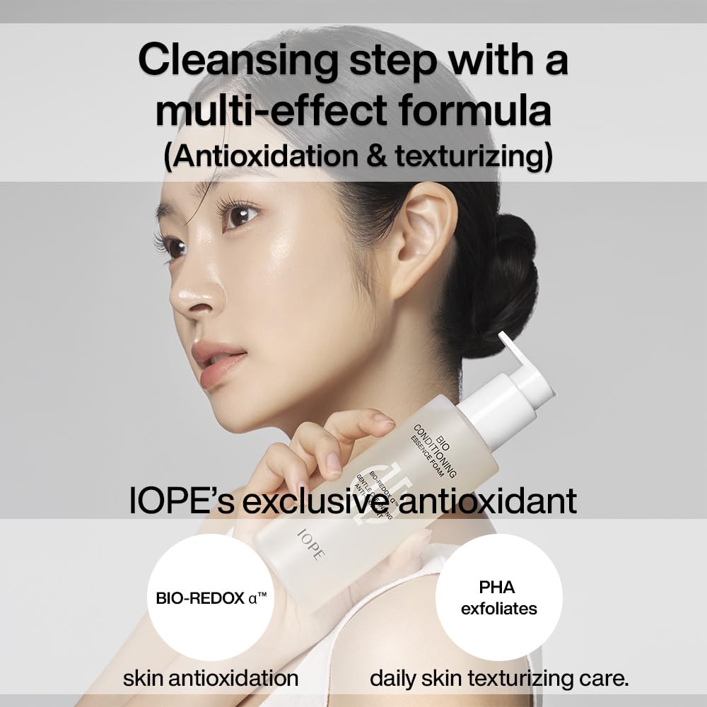 IOPE Bio Conditioning Essence Foam foam-lather creates a light, delicate cleanse