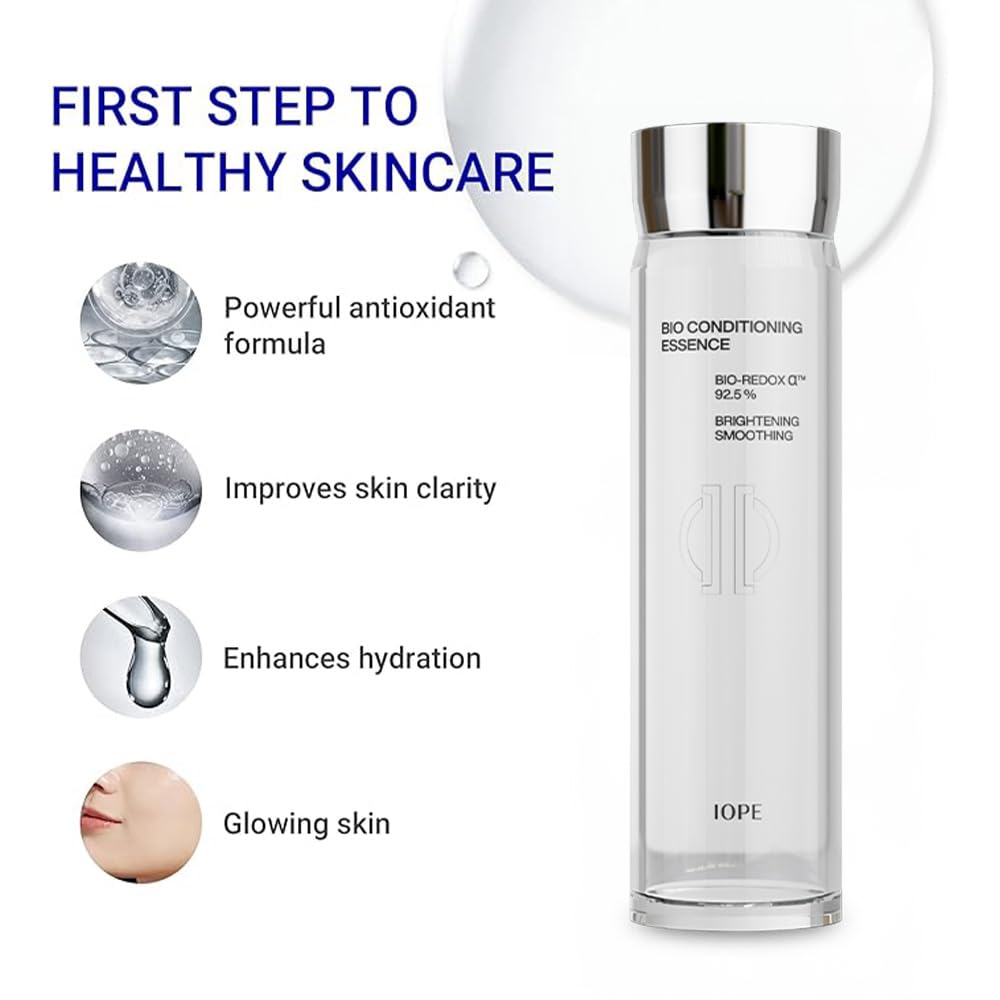 IOPE Bio-Conditioning First Step Essence with niacinamide and adenosine supports texture and glow