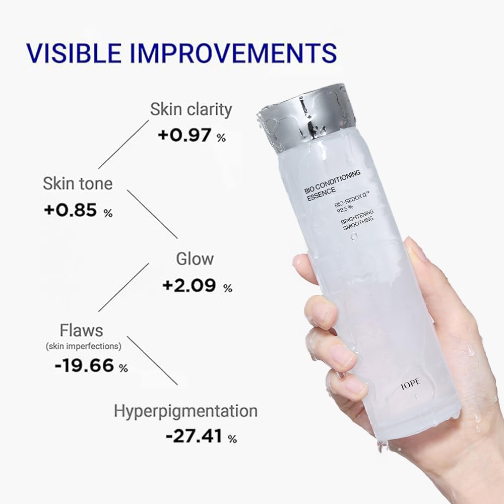 IOPE Bio-Conditioning First Step Essence probiotic-derived formula supports skin texture over time