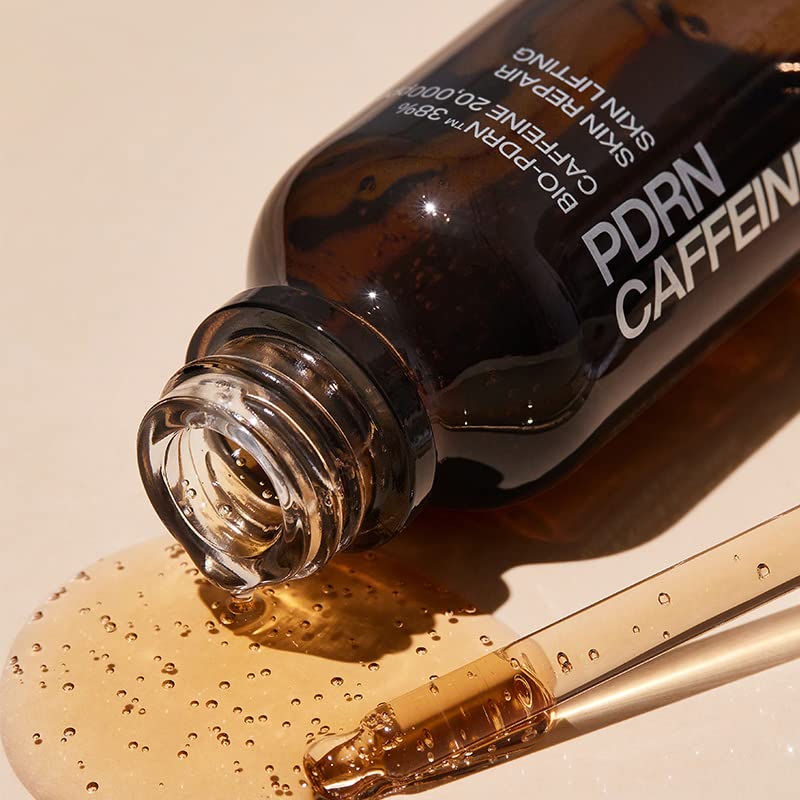 IOPE Bio-PDRN Caffeine Shot Serum packaging shot conveying premium vegan formula.