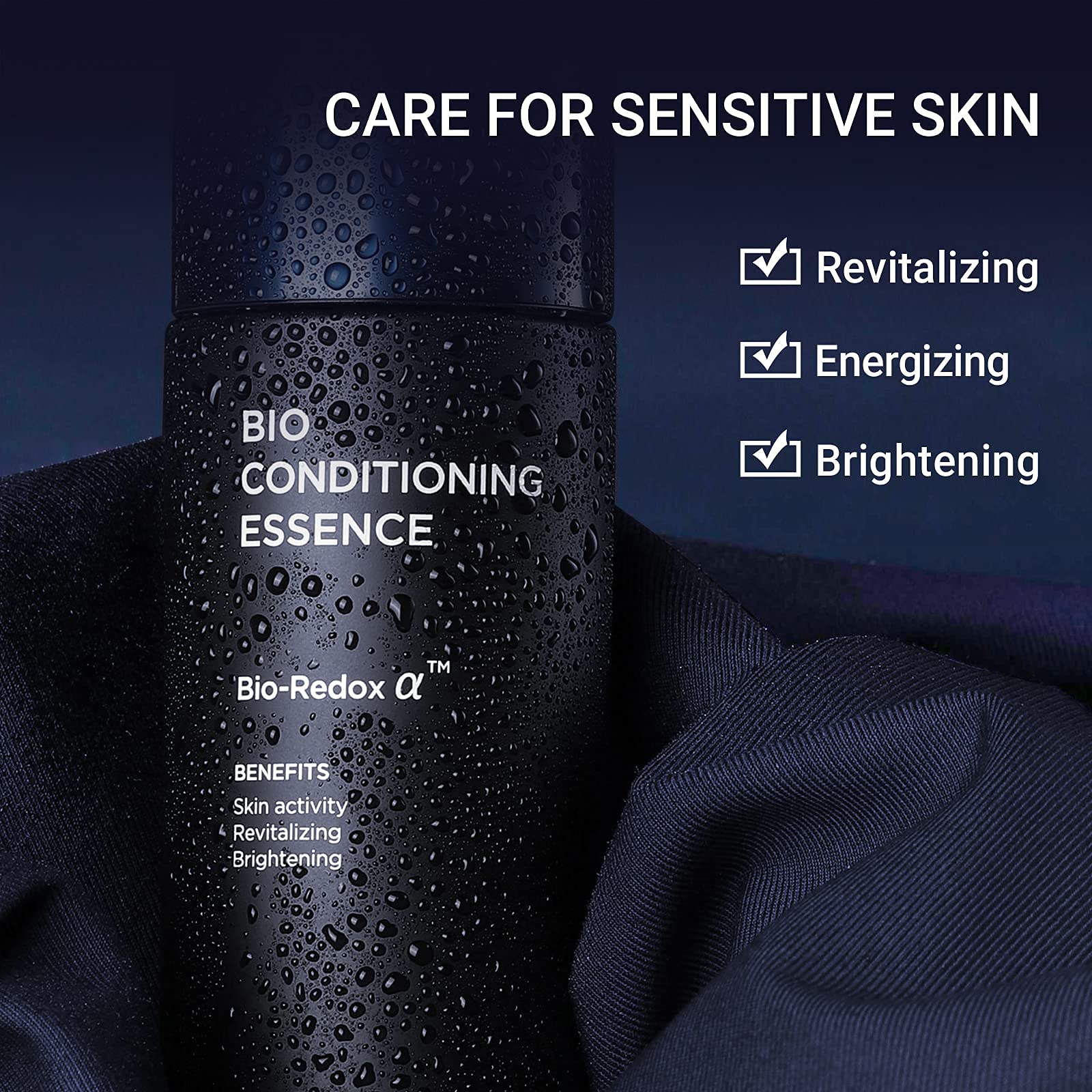 IOPE MEN BIO soothing aftershave bottle provides cooling fragrance-free aftercare