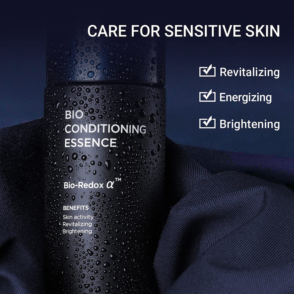 IOPE MEN BIO soothing aftershave bottle provides cooling fragrance-free aftercare