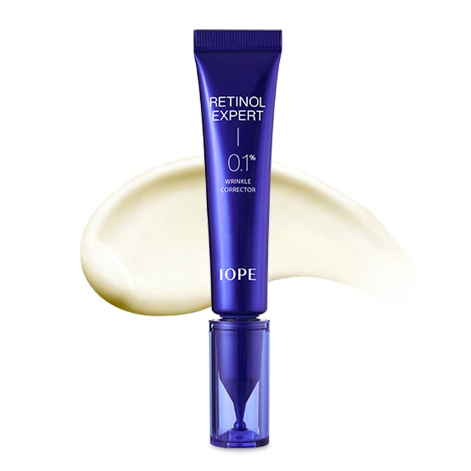 IOPE Retinol Expert 0.1% bottle for wrinkle care.