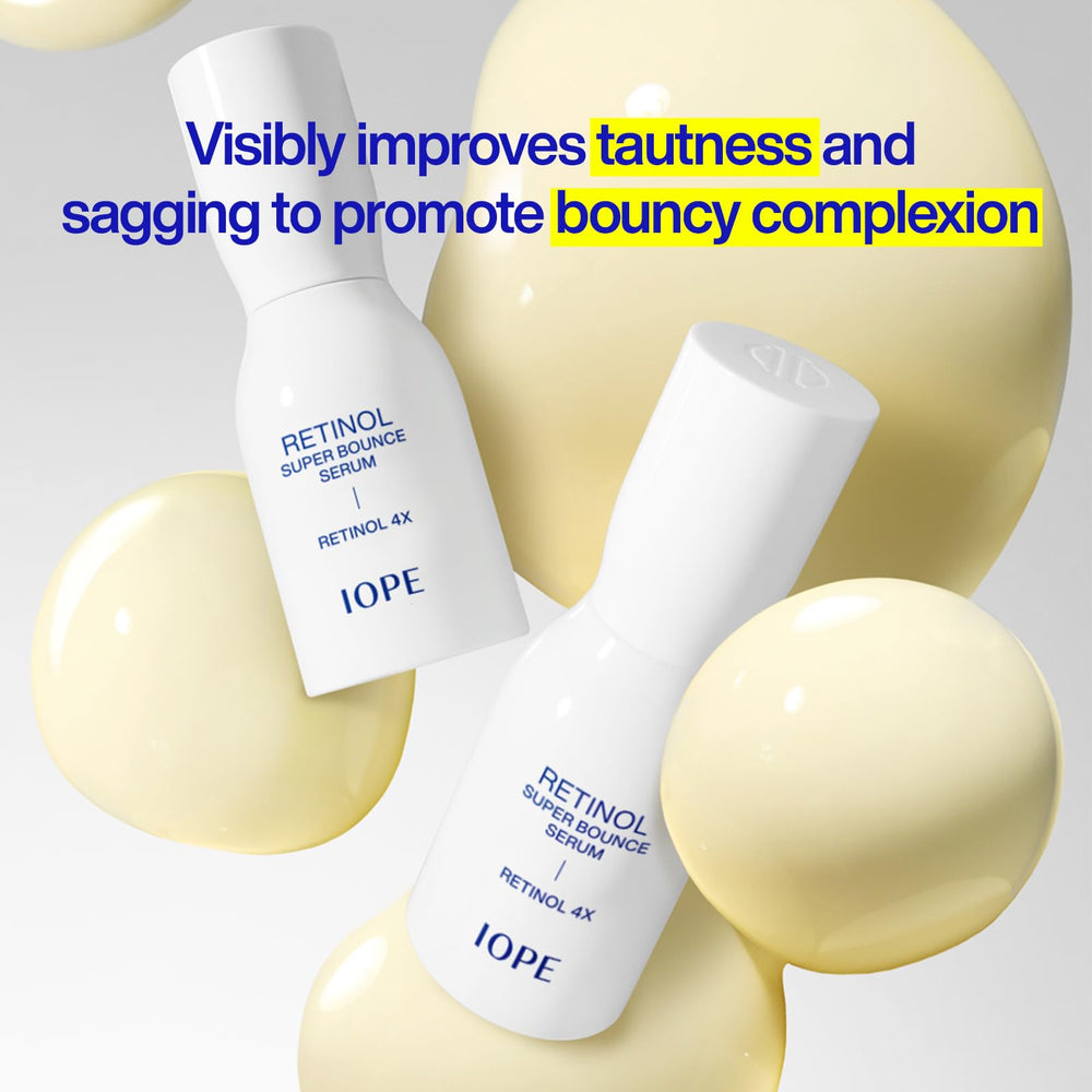 IOPE Quadruple Complex illustration highlighting retinol and retinoid synergy.