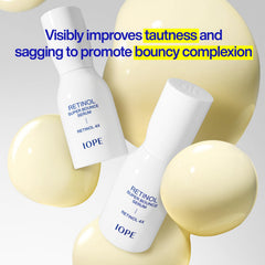 IOPE Quadruple Complex illustration highlighting retinol and retinoid synergy.