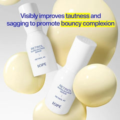 IOPE Retinol Super Bounce application massage reveals soothing texture for beginners.